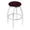 Holland Bar Stool Co 36" Swivel X-Tall Bar Stool, Chrome Finish, Canter Bordeaux Seat 80236CH005 - alternate 1